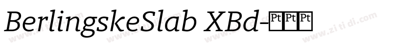 BerlingskeSlab XBd字体转换